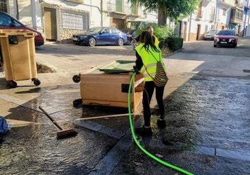 Campaña de limpieza de contenedores y calles