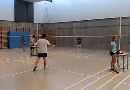 Torneo de ferias de bádminton celebrado recientemente en Jaraíz, una de las modalidades ofertadas.