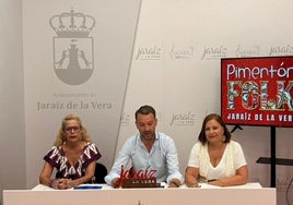 Sánchez, Núñez y López durante la presentación.