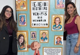 Paloma Paniagua y Pilar Romero, autoras de 'Tejiendo historias: veratas en la memoria colectiva'.