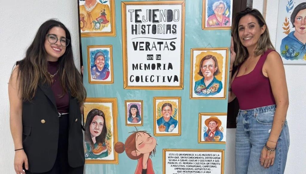 Paloma Paniagua y Pilar Romero, autoras de 'Tejiendo historias: veratas en la memoria colectiva'.