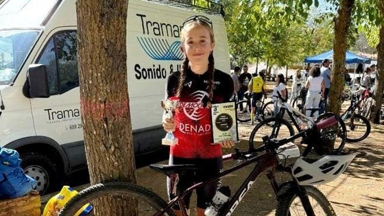 La jaraiceña Ariadna Martín, tercera en la Copa Escuelas BTT-Howden