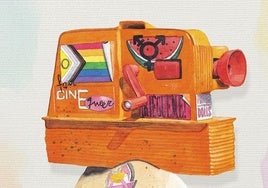 Cartel anunciador de la 28º edición del FanCineQueer.