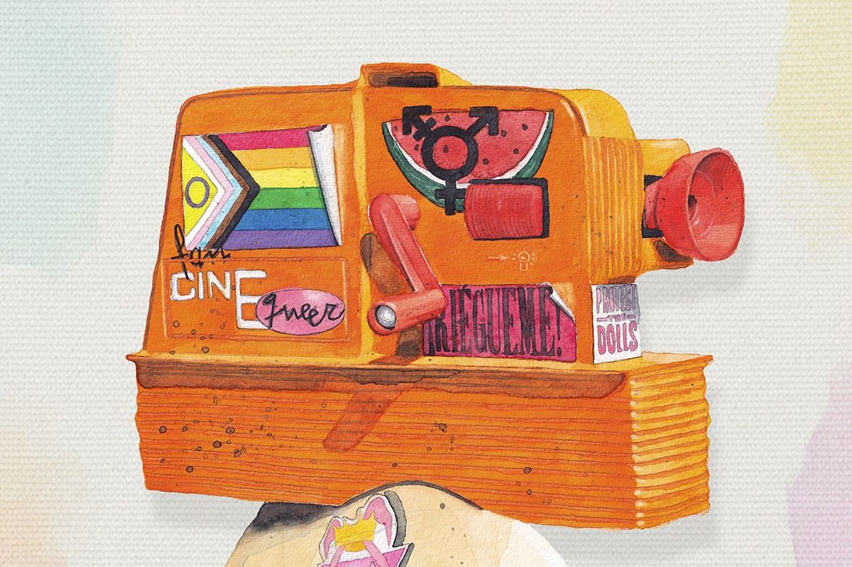 Cartel anunciador de la 28º edición del FanCineQueer.