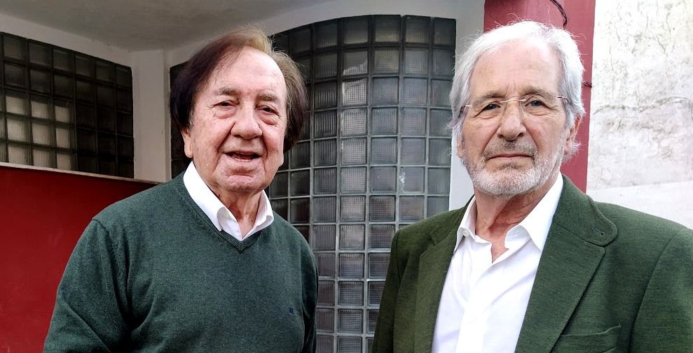 José Vicente junto a Luis Francisco García, que presentará el libro.