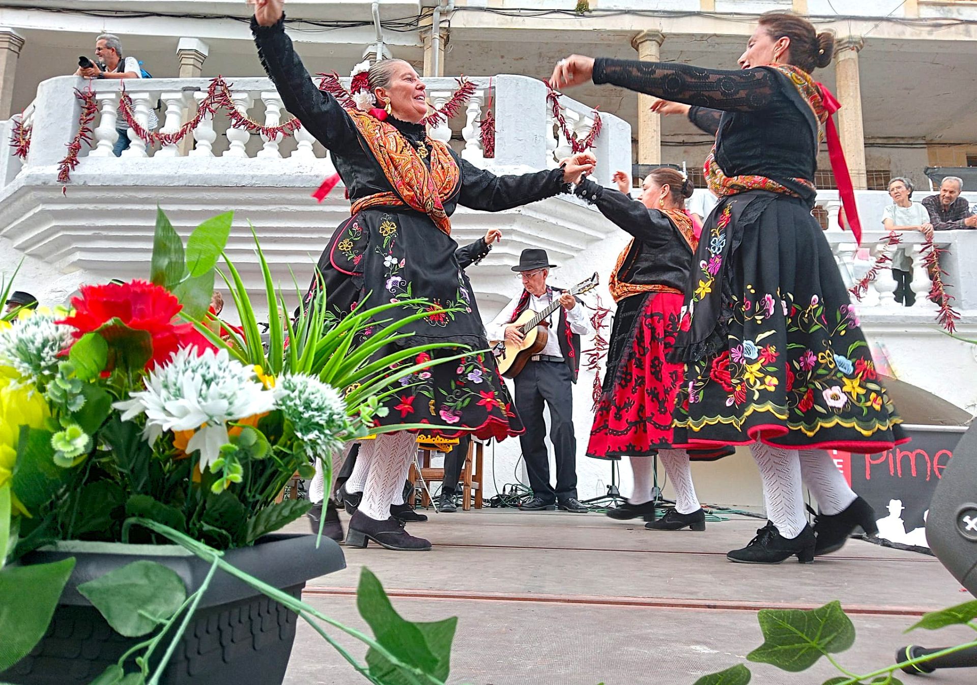 Veilaile en una actuación realizada en la Plaza Mayor.