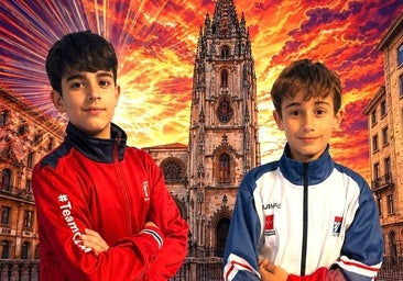 Fernando Corrales y Manuel Ortiz, en el Campeonato de España de Kárate