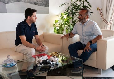 Gabriel Moreno y Miguel Ángel Morales, durante la reunión.