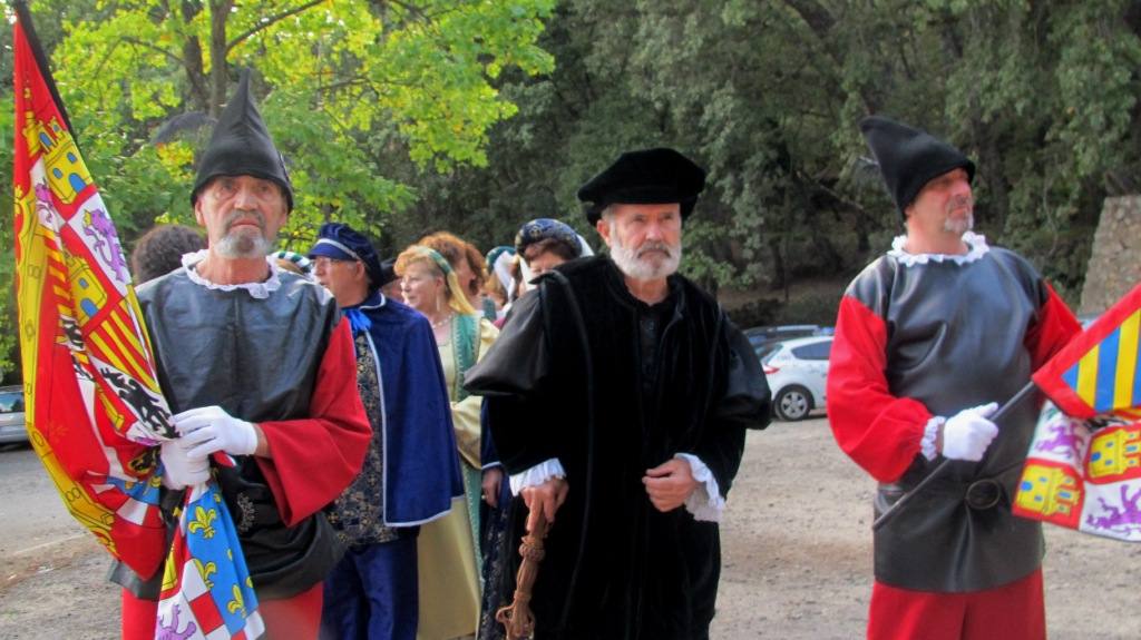 Carlos V a su llegada a Yuste. 