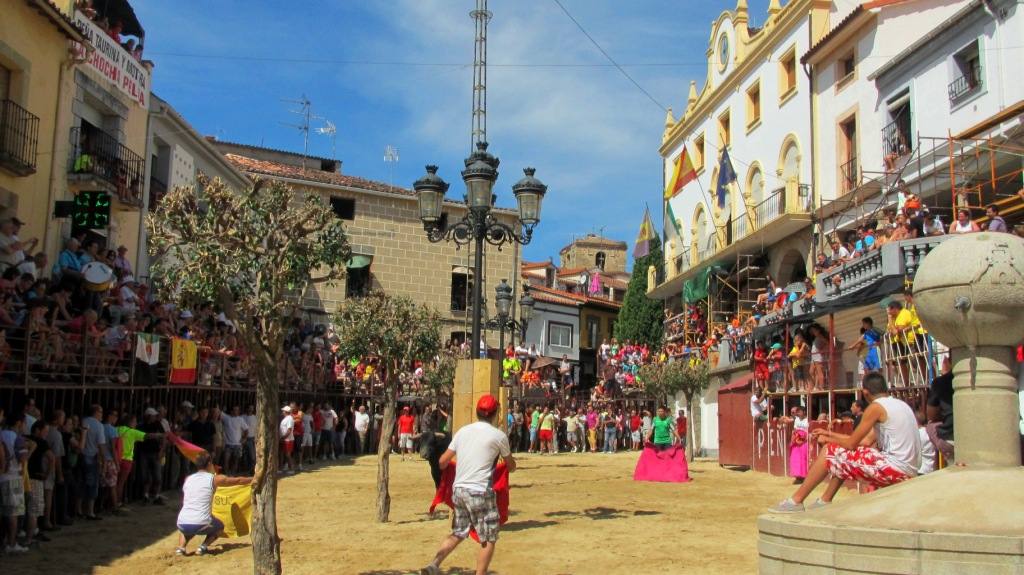 Capea en la Plaza Mayor. 