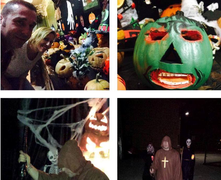 Escenas de la noche de terror. 