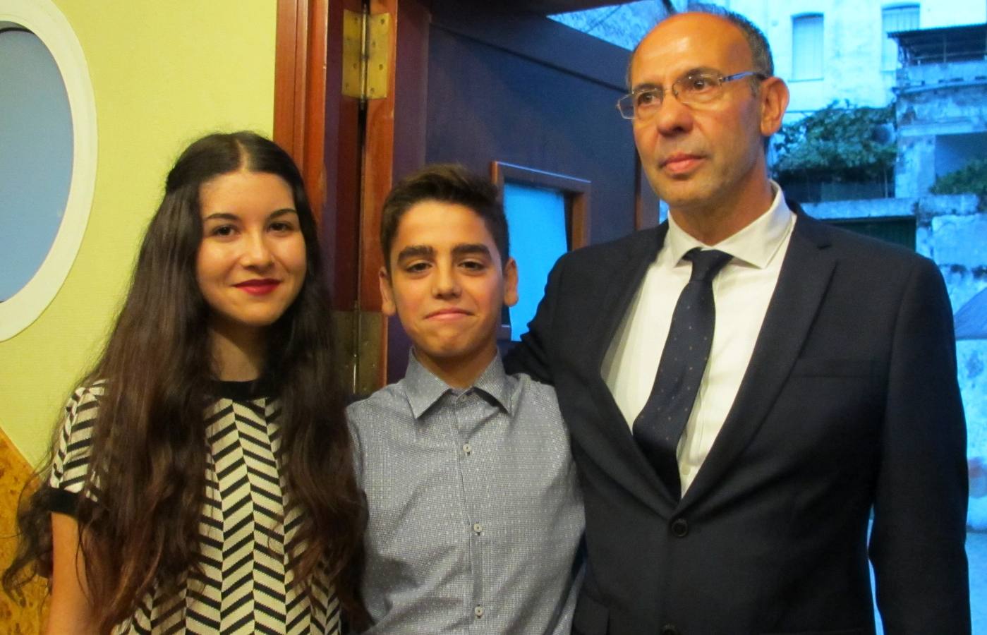 Claudia Rodríguez, Juan Sánchez y Jesús Manjón