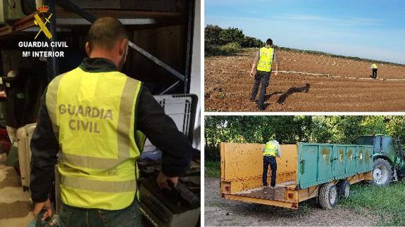 Cuatro detenidos por robar en explotaciones agrícolas e industrias de la zona