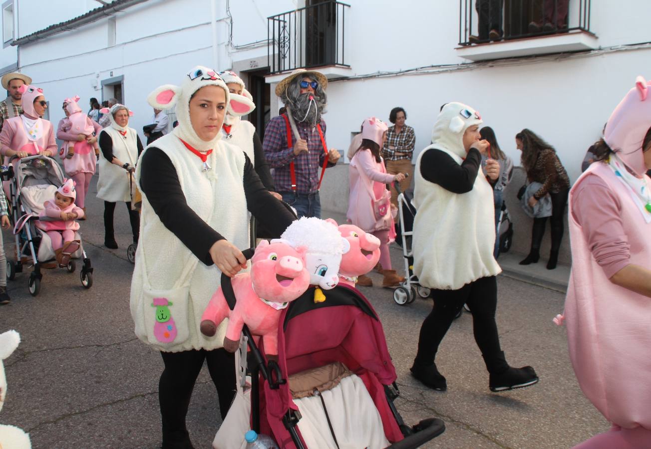 El desfile de Carnaval llenó de alegría, colorido y animación las calles de Jerez de los Caballeros. El desfile partió de la calle Eritas continuó el recorrido por el barrio de Los Mártires, la corredera Hernando de Soto y la calle Vasco Núñez, para culminar en la Plaza de España.Destacó la participación de muchos grupos, de todas las edades, pero especialmente de jóvenes, savia nueva que se va incorporando a la fiesta. Con un ambiente primaveral, fueron muchas las personas que se concentraron a lo largo del recorrido para disfrutar de este caudal de fantasía y de fiesta.