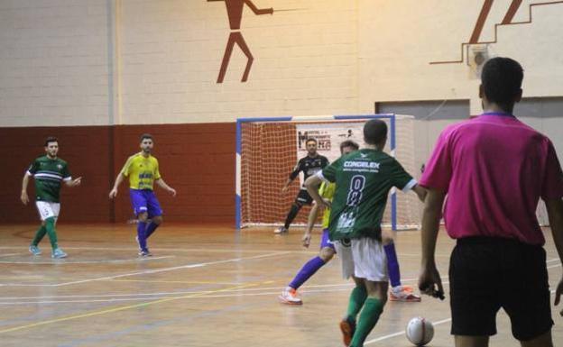 Partido de ida contra el Cádiz Virgili disputado, el pasado mes de noviembre, en Jerez.