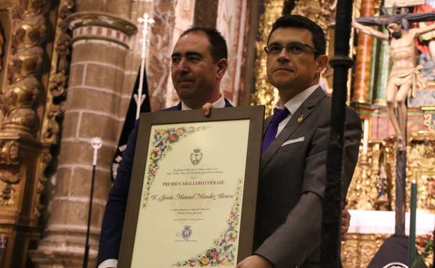 Jesús Manuel Méndez Bravo, premio 'Caballero cofrade' por su extraordinaria difusión de la Semana Santa Jerezana