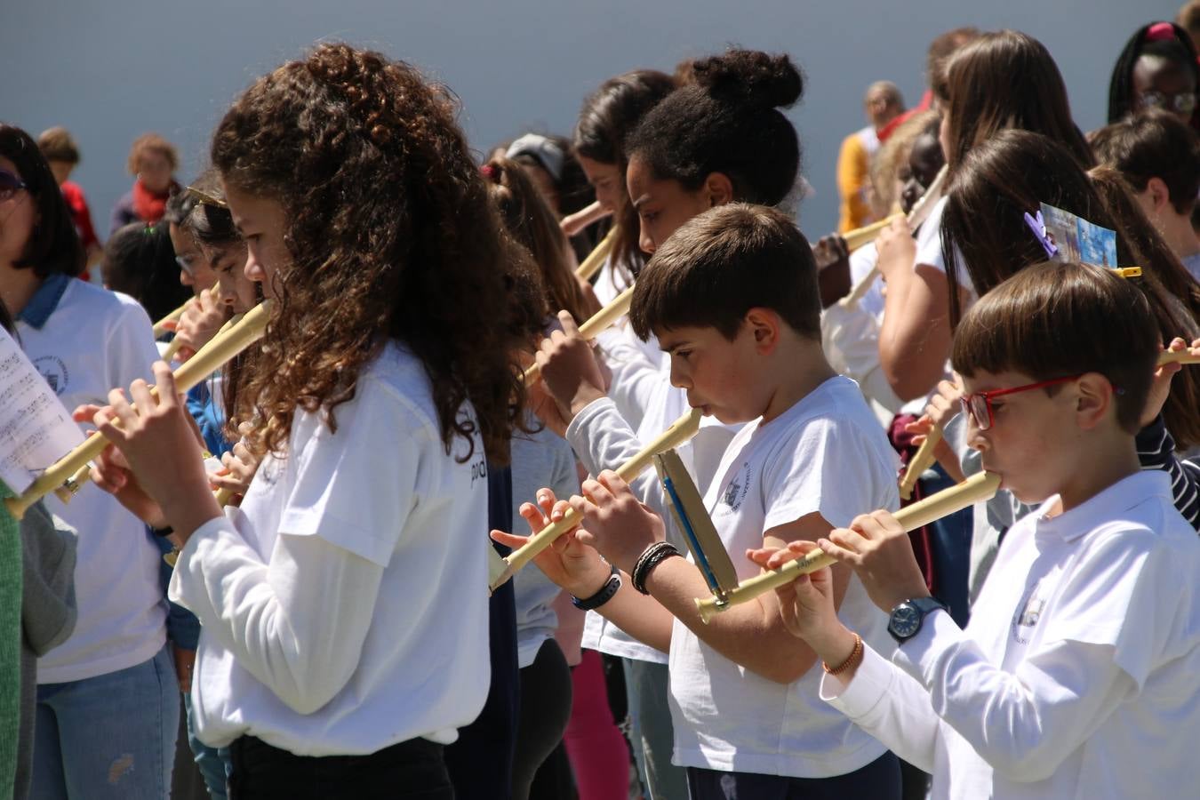 El Colegio 'Sotomayor y Terrazas' ha celebrado, esta mañana, su III Certamen escolar de bandas, organizado por el área de Música de este centro educativo, bajo la dirección de la maestra Loli Guzmán. A las puertas de la Semana Santa de Jerez, la actividad ha tenido como objetivo acercar la música a los niños y trabajar con ellos los sones que acompañan esta celebración. Esta edición ha contado, también, con la participación de alumnos del Colegio de Educación Especial 'Nuestra Señora de Aguasantas', la Agrupación Musical 'Nuestro Padre Jesús Nazareno', la Banda de CC. y TT. de 'Nuestra Señora del Rosario' y la Agrupación Musical 'Maestro Sousa'. Además, como novedad, se ha realizado un desfile previo por las calles del popular 'Barrio Alto'.