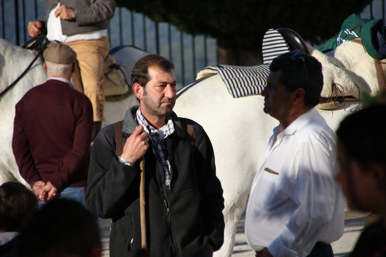 Romeros, carrozas y caballistas han acompañado, esta mañana, en procesión, al Simpecado de Nuestra Señora de Aguasantas, Patrona de Jerez de los Caballeros, hasta la ermita consagrada a su nombre. Durante el camino, no han faltado las perrunillas, la copa de anís, el acompañamiento musical del tamborilero de la Hermandad de La Algaba, Ramón Barragán, y los cánticos y bailes de algunos romeros. Un día de júbilo, convivencia y devoción a Nuestra Señora de Aguasantas que culminará, esta tarde, a las 20 horas, con el rezo del Santo Rosario en la citada ermita y el canto de la Salve a la Virgen.