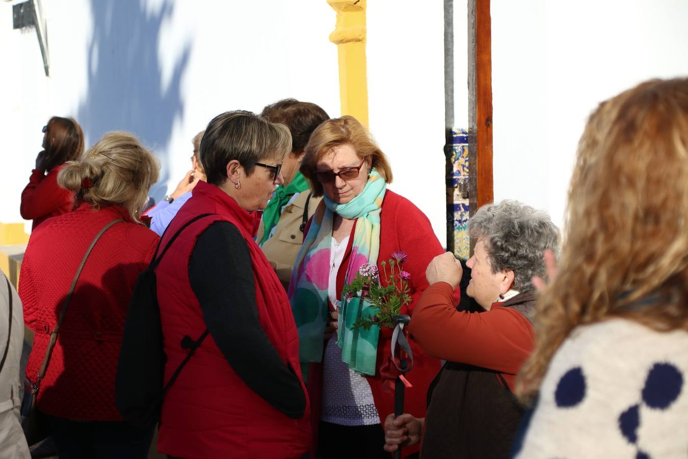 Romeros, carrozas y caballistas han acompañado, esta mañana, en procesión, al Simpecado de Nuestra Señora de Aguasantas, Patrona de Jerez de los Caballeros, hasta la ermita consagrada a su nombre. Durante el camino, no han faltado las perrunillas, la copa de anís, el acompañamiento musical del tamborilero de la Hermandad de La Algaba, Ramón Barragán, y los cánticos y bailes de algunos romeros. Un día de júbilo, convivencia y devoción a Nuestra Señora de Aguasantas que culminará, esta tarde, a las 20 horas, con el rezo del Santo Rosario en la citada ermita y el canto de la Salve a la Virgen.