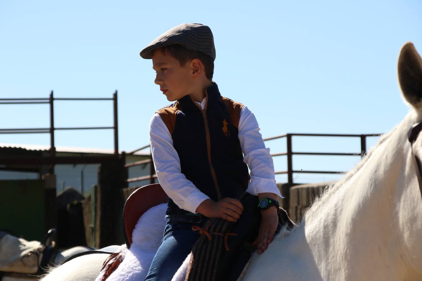 Romeros, carrozas y caballistas han acompañado, esta mañana, en procesión, al Simpecado de Nuestra Señora de Aguasantas, Patrona de Jerez de los Caballeros, hasta la ermita consagrada a su nombre. Durante el camino, no han faltado las perrunillas, la copa de anís, el acompañamiento musical del tamborilero de la Hermandad de La Algaba, Ramón Barragán, y los cánticos y bailes de algunos romeros. Un día de júbilo, convivencia y devoción a Nuestra Señora de Aguasantas que culminará, esta tarde, a las 20 horas, con el rezo del Santo Rosario en la citada ermita y el canto de la Salve a la Virgen.
