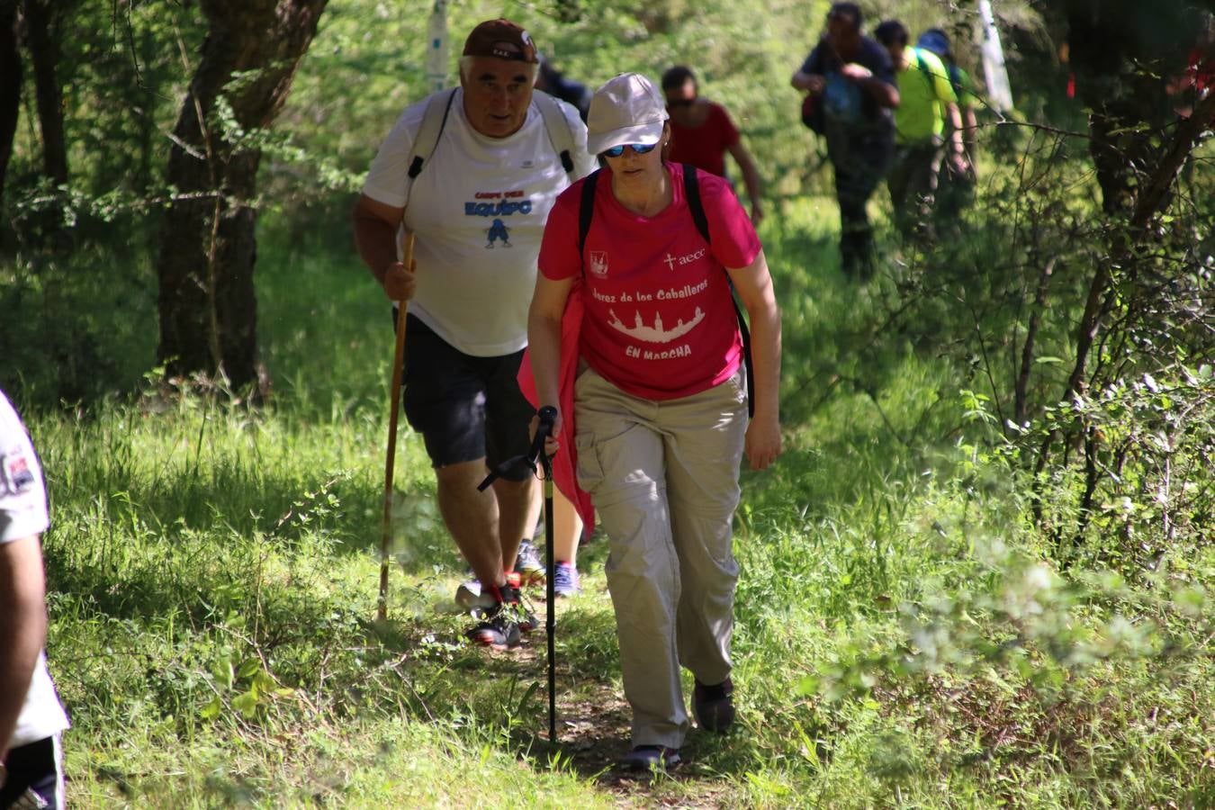 Más de 480 personas han disfrutado, esta mañana, de una nueva edición de la 'Ruta Templaria', organizada por la Asociación Grupo Senderista Jerezano 'Las Chorreras' con el apoyo del Ayuntamiento de Jerez, el Programa de Dinamización Deportiva de la Mancomunidad Sierra Suroeste, 'Euexia Rural' y el patrocinio de diferentes casas comerciales de la localidad. Jerez de los Caballeros y su entorno han vuelto a ser protagonistas de una ruta que, este año, ha contado con un nuevo recorrido entre las cuencas de los arroyos Benferre y Casabayas. La jornada ha comenzado en el Parque de Santa Lucía y ha finalizado en la Plaza de la Alcazaba con una paella y la actuación musical de 'Dale al Play'.