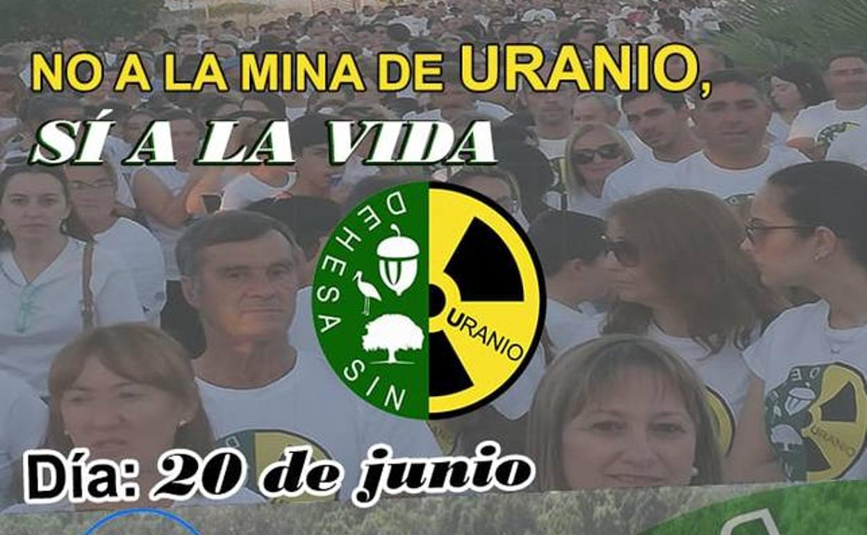 Oliva de la Frontera acoge este jueves una nueva manifestación de la Plataforma Dehesa sin Uranio