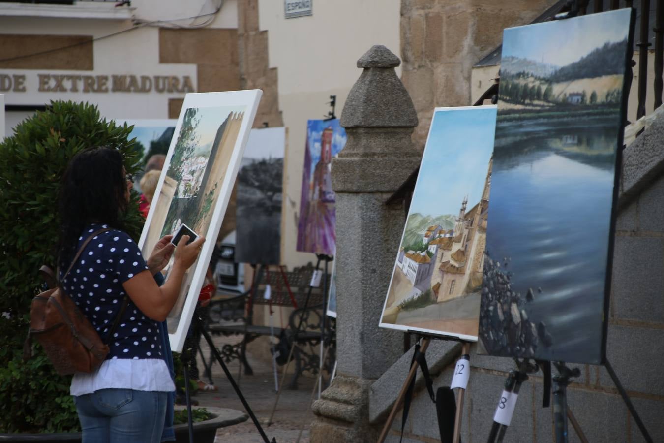 El cacereño Federico Plasencia Chacón se ha alzado, hoy, con el primer premio, dotado con 1.000 euros, del XV Concurso de Pintura al Aire Libre 'Francisco Benavides'. Blas Tomás Ibáñez, de Ontiyent, ha conseguido el segundo premio, dotado con 700 euros, y Carlos Santos Marques, de Lisboa, el tercer premio, dotado con 400 euros.Desde primera hora de la mañana, los participantes han elegido el lugar y la técnica a utilizar en sus respectivos lienzos que, una vez finalizado el Concurso, se han expuesto en la Plaza de España. El citado Concurso, organizado por el Ayuntamiento, a través de la Concejalía de Cultura y la Universidad Popular del municipio con el apoyo de la Diputación de Badajoz, ha realzado, un año más, la riqueza patrimonial de Jerez de los Caballeros, Conjunto Histórico artístico y monumental, siendo sus paisajes, iglesias, parques, fuentes y gentes los principales protagonistas. 