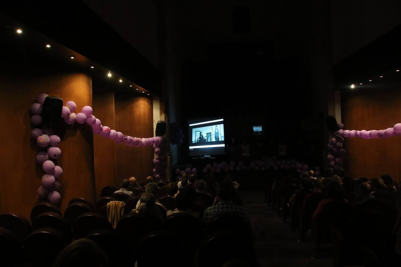 Ante las condiciones climatológicas adversas, el auditorio del Conventual San Agustín se convirtió en el mejor escenario para acoger las actividades que, con motivo del Día Mundial del Alzhéimer, la Asociación de Familiares de Personas con Alzheimer y otras Demencias de Jerez de los Caballeros y Comarca Sierra Suroeste (AFAD) había preparado en el municipio. Una gran pancarta con el lema 'Evolución', realizada por los alumnos del Colegio de Educación Especial 'Nuestra Señora de Aguasantas', presidió el escenario, y una marea de globos morados con distintos dibujos, realizados por los alumnos de los colegios 'Sotomayor y Terrazas' y 'El Rodeo', tiñó de color, empatía, sensibilidad y creatividad el citado auditorio.La jornada comenzó con la canción 'Estoy contigo' de la Oreja de Van Gogh. A continuación, tuvo lugar una mesa redonda en la que cinco personas contaron su testimonio en relación a esta enfermedad. Posteriormente, se dio paso a la lectura de un manifiesto; la entrega de diploma a las personas y colectivos colaboradores, y la lectura de dos cuentos infantiles.