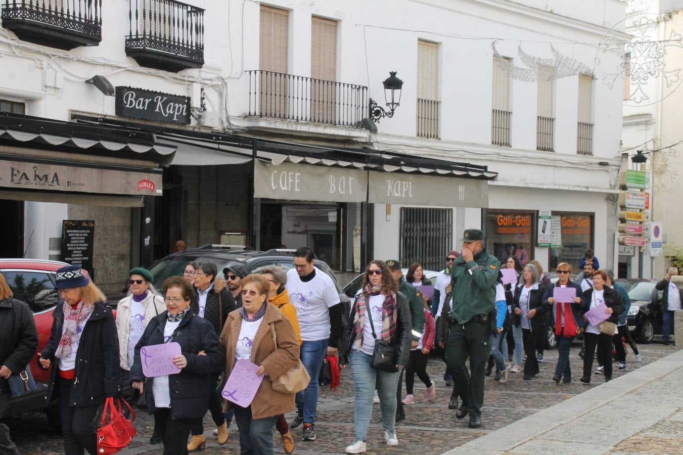 Lectura de un manifiesto a cargo de Plena Inclusión Jerez en el patio del Conventual San Agustín.