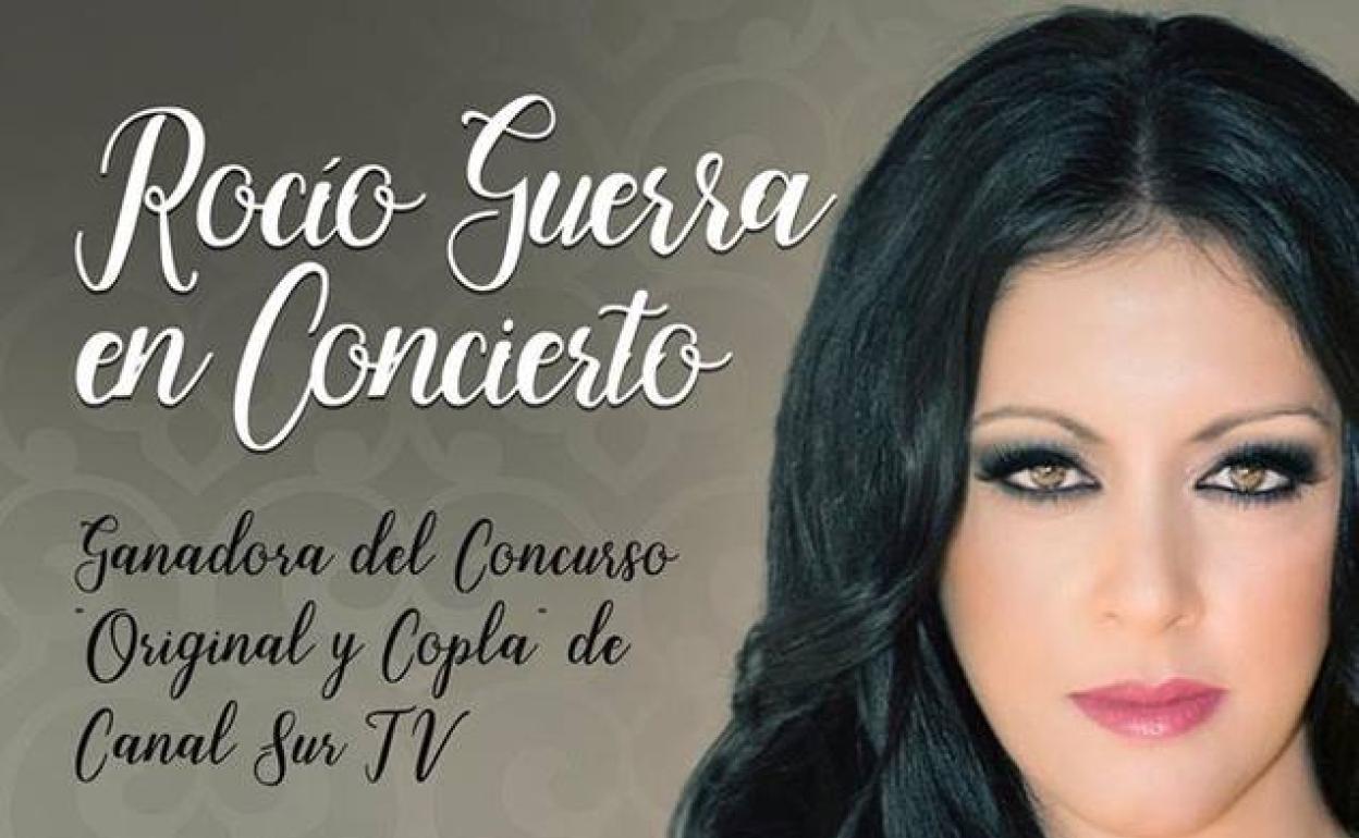 La copla protagonista en el concierto de la cantante Rocío Guerra hoy en el cine Balboa