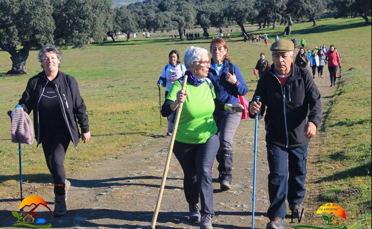Senderistas en la pasada edición de la ruta.