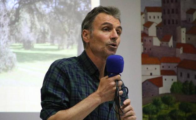 Manuel Bertumeo durante su intervención. 