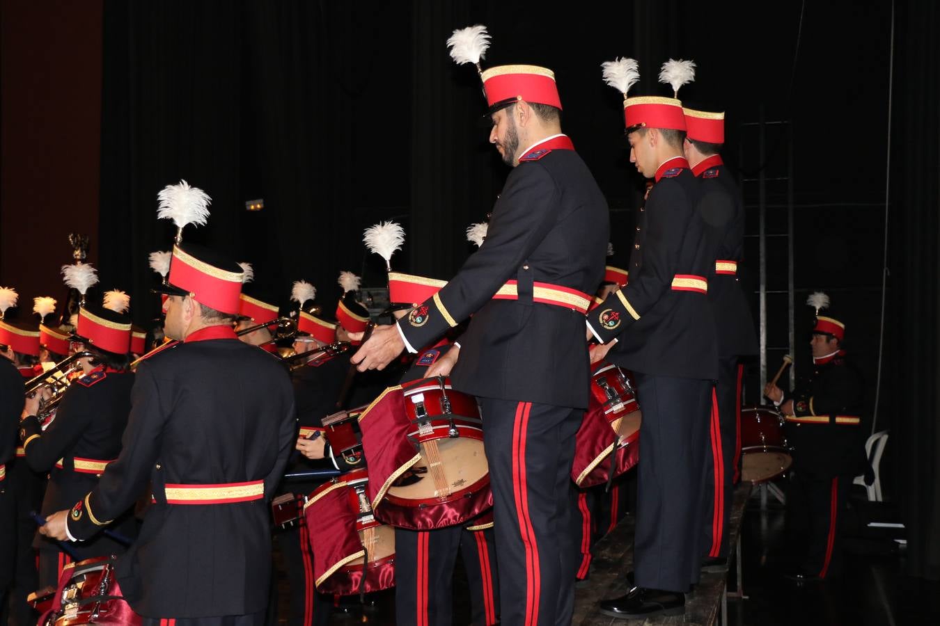 La Agrupación Musical 'Maestro Sousa' interpretando una de las Marchas de su repertorio para esta Semana Santa.