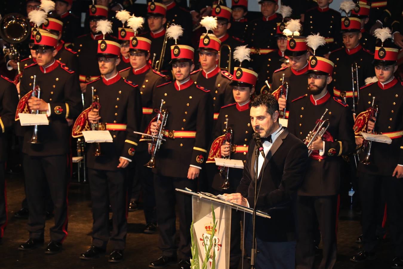 La Agrupación Musical 'Maestro Sousa' interpretando una de las Marchas de su repertorio para esta Semana Santa.