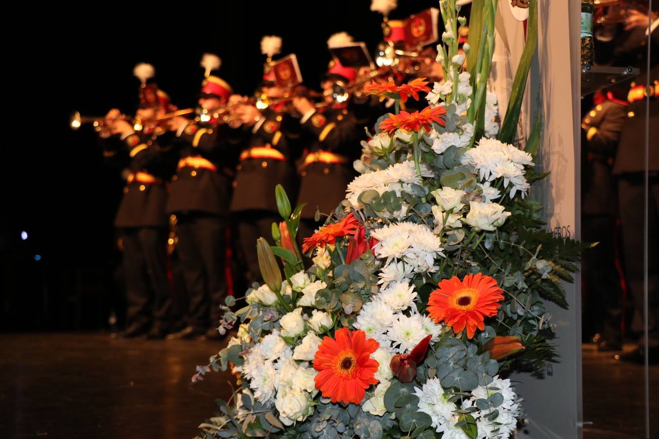 La Agrupación Musical 'Maestro Sousa' interpretando una de las Marchas de su repertorio para esta Semana Santa.