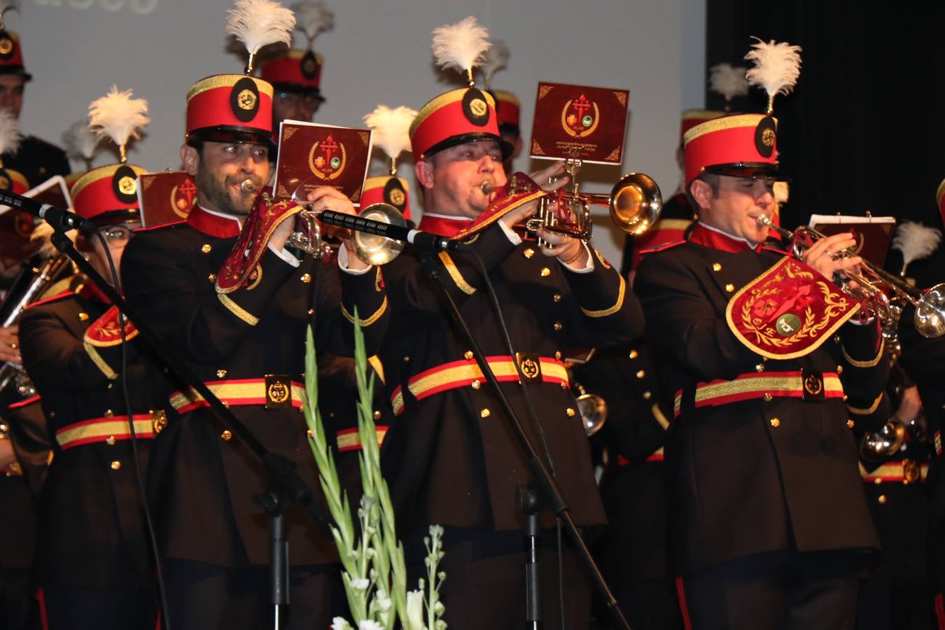 La Agrupación Musical 'Maestro Sousa' interpretando una de las Marchas de su repertorio para esta Semana Santa.