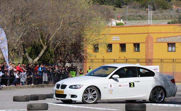 José María Ruiz al volante de su BMW durante la prueba.