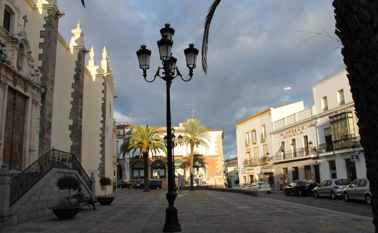 Plaza de España de Jerez de los Caballeros.