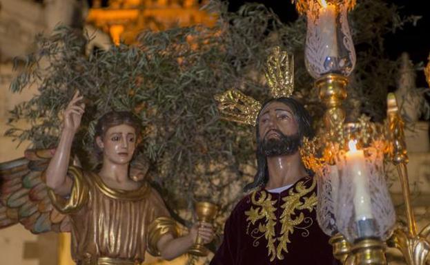 Jesus Orando en Huerto, Martes Santo.