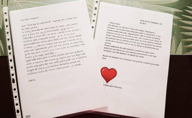 A través de ellas les envían mucho ánimo. 