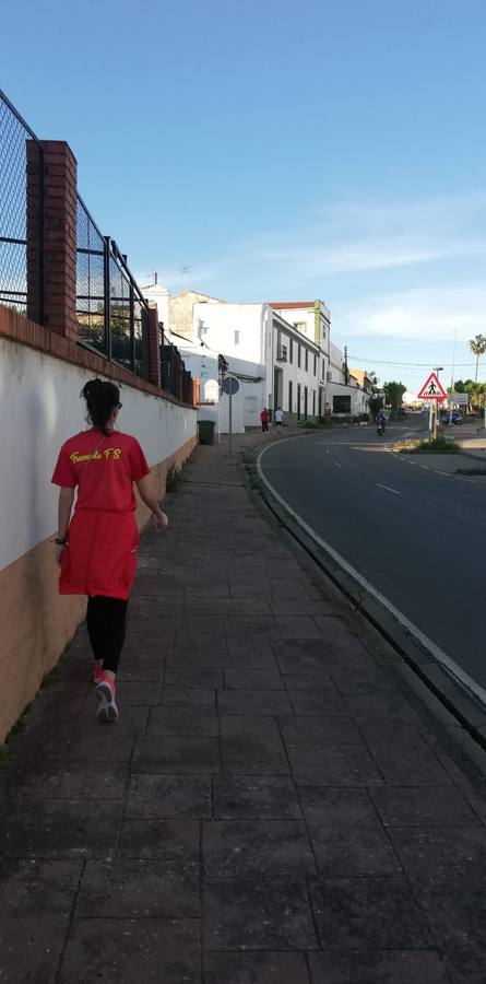 Muchos jerezanos celebraron la posibilidad de hacer deporte al aire libre.