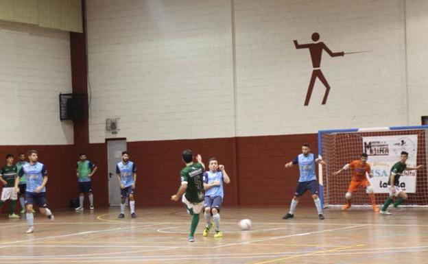 Jerez Futsal en el Pabellón 'Francisco José Rivera Montero'.