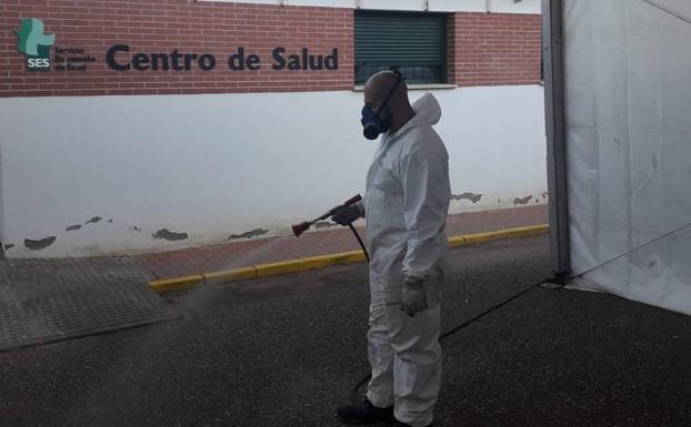 Laborres de desinfección. 