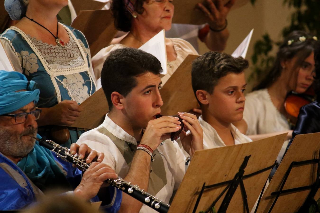 Concierto de la Asociación Musical de Jerez de los Caballeros en el cierre del Festiva Templario.