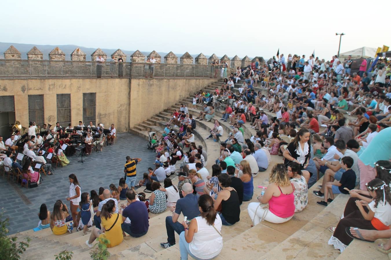 Concierto de la Asociación Musical de Jerez de los Caballeros en el cierre del Festiva Templario.