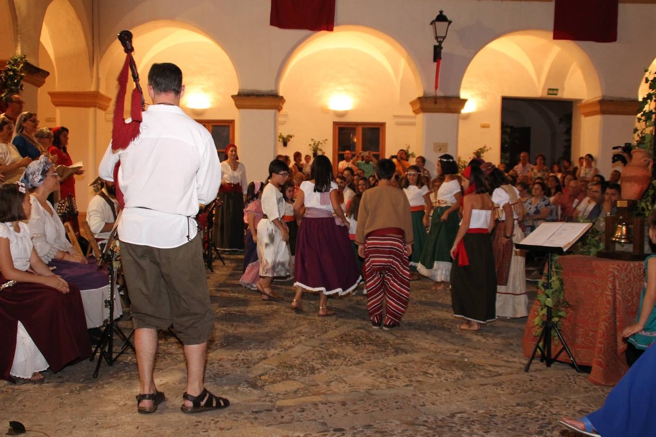 Concierto de la Asociación Musical de Jerez de los Caballeros en el cierre del Festiva Templario.