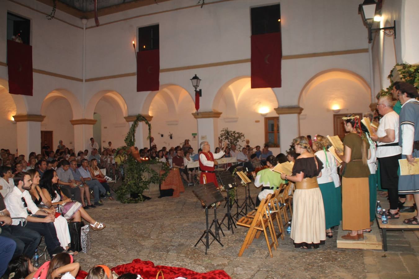 Concierto de la Asociación Musical de Jerez de los Caballeros en el cierre del Festiva Templario.