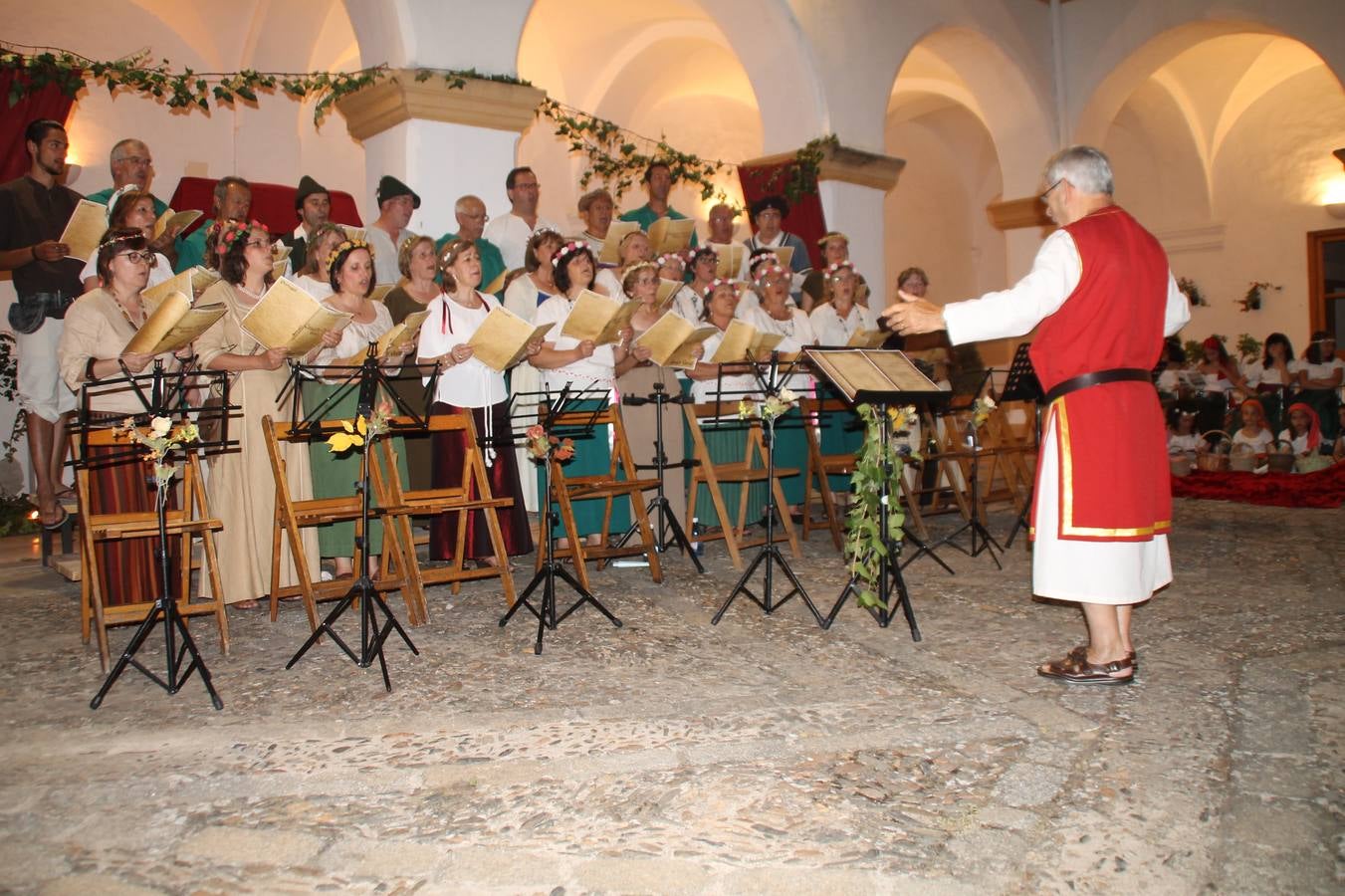 Concierto de la Asociación Musical de Jerez de los Caballeros en el cierre del Festiva Templario.