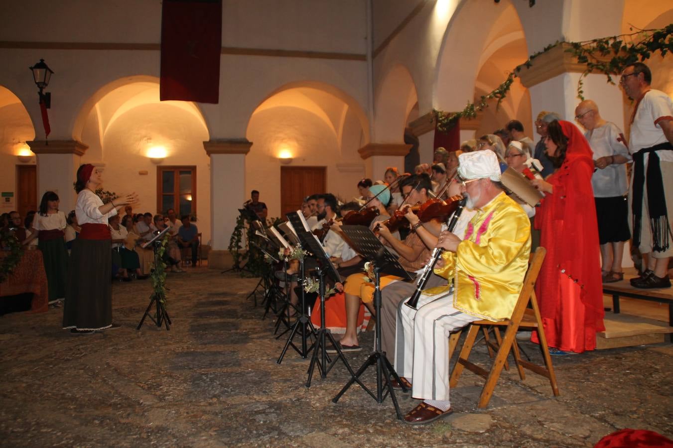 Concierto de la Asociación Musical de Jerez de los Caballeros en el cierre del Festiva Templario.