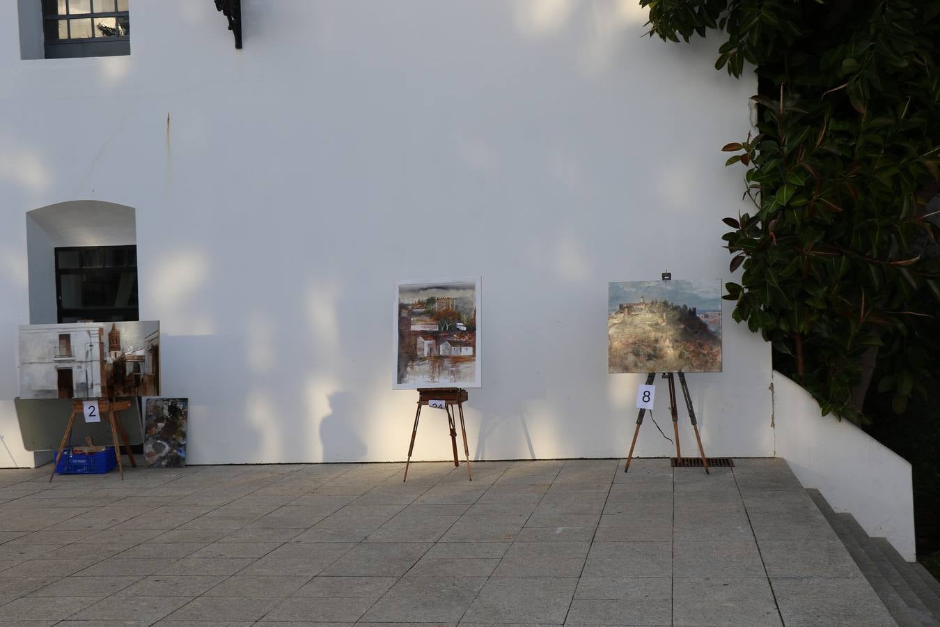 Un momento de la entrega de premios en el recinto amurallado de La Alcazaba.